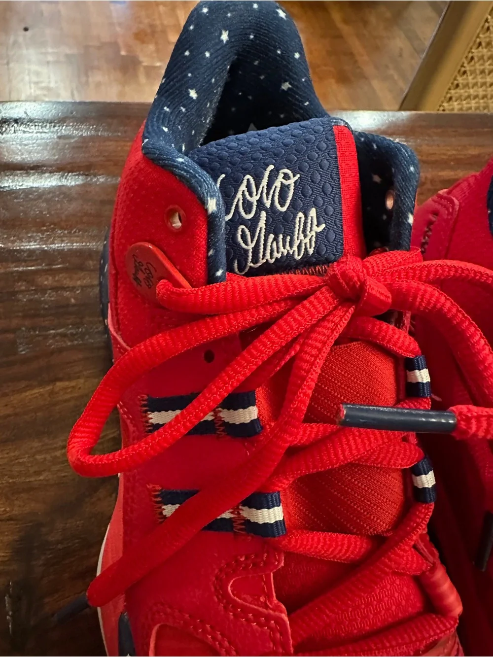New Balance Court Shoes with Navy Accent
